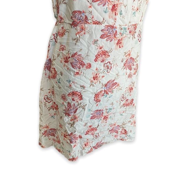 Summer Floral Bohemian Chic Cottagecore Midi Spring Sleeveless Sundress Dress - Picture 3 of 5